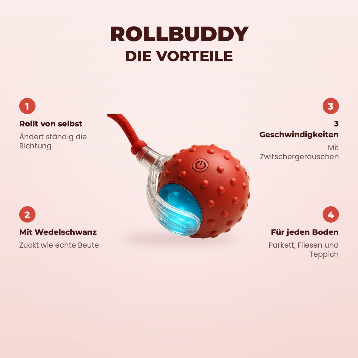 Sanuro RollBuddy Interaktiver Hundeball