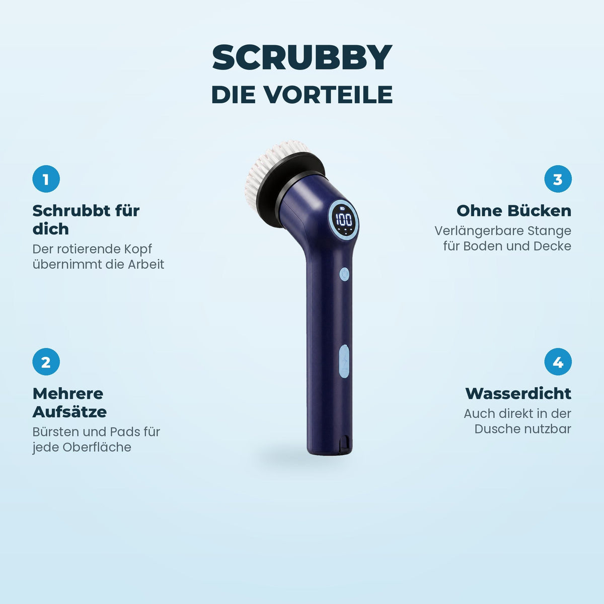 Sanuro Scrubby Elektrische Reinigungsbürste