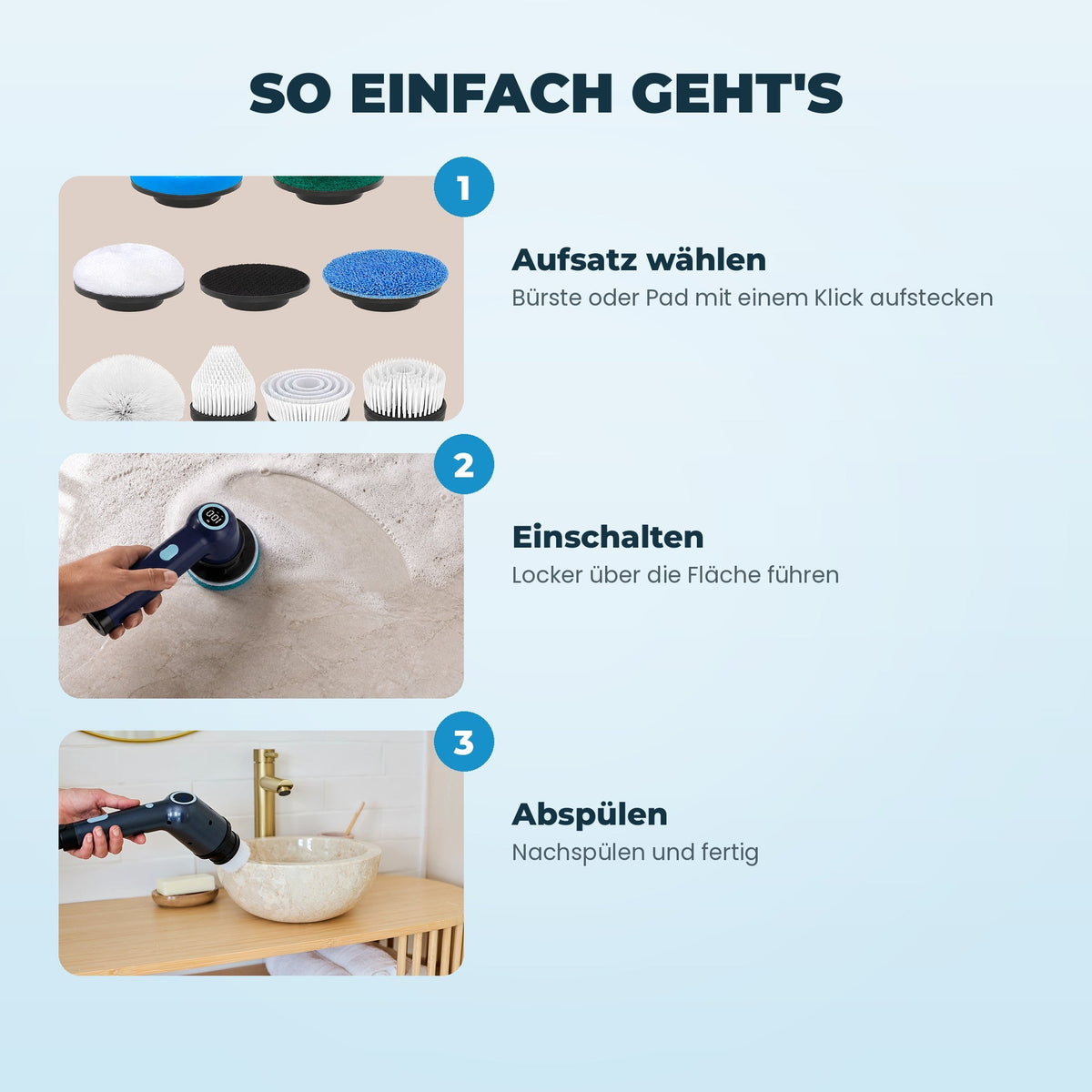Sanuro Scrubby Elektrische Reinigungsbürste