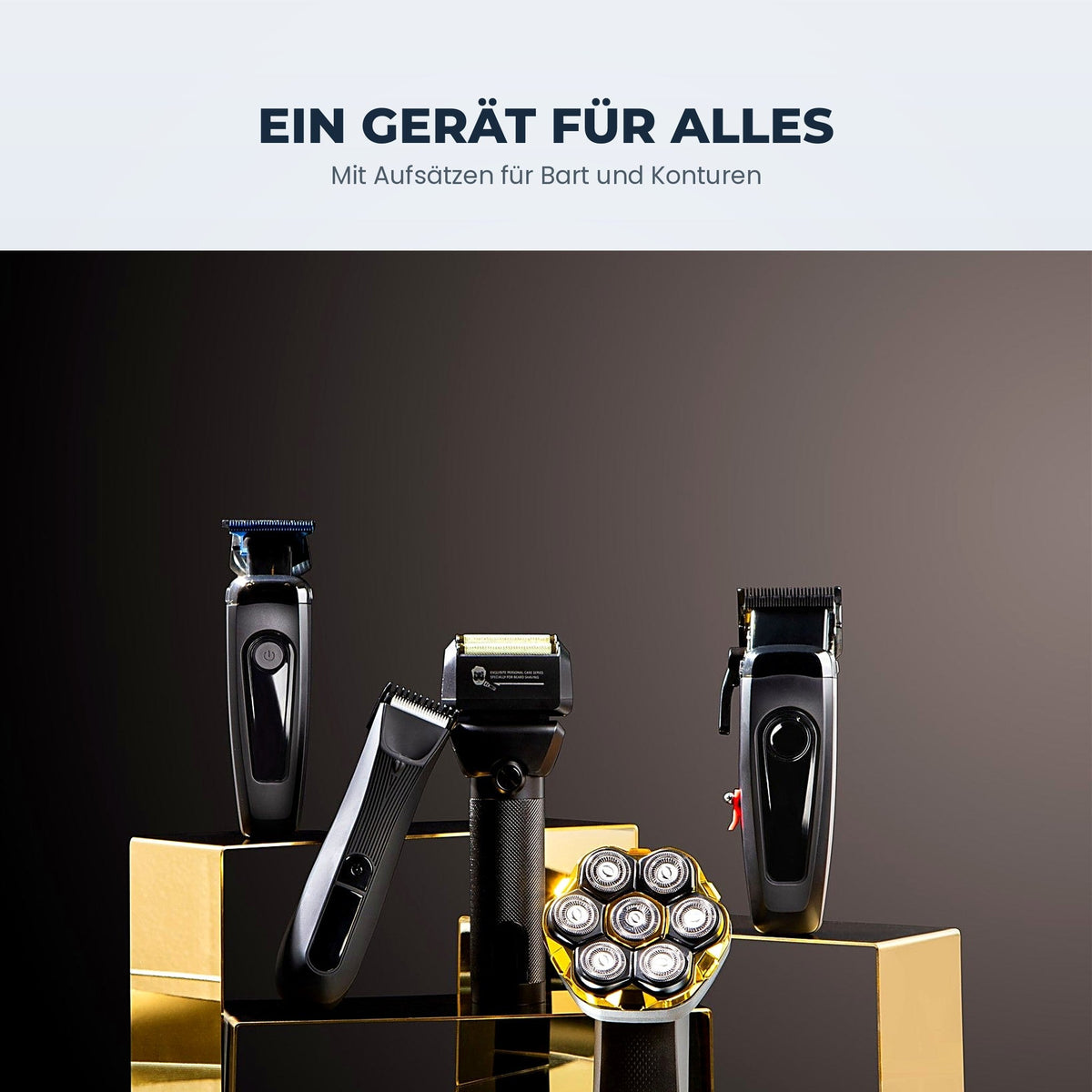 Sanuro ShaveMaster Kopfrasierer mit 7 Scherköpfen